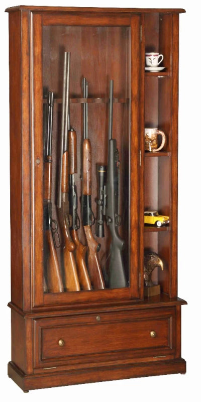 12 Gun Cabinet with Curio display